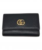 GUCCIグッチ）の古着「GGマーモントキーケース」｜ブラック