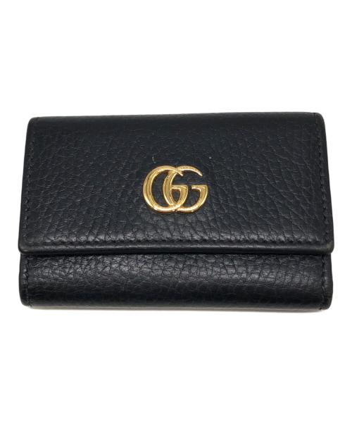 GUCCI（グッチ）GUCCI (グッチ) GGマーモントキーケース ブラック サイズ:下記参照の古着・服飾アイテム