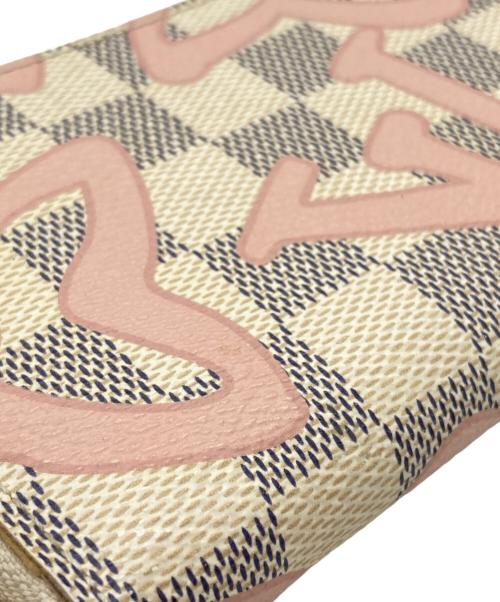 LOUIS VUITTON（ルイ ヴィトン）LOUIS VUITTON (ルイ ヴィトン) ラウンドファスナー財布 ピンク サイズ:下記参照の古着・服飾アイテム