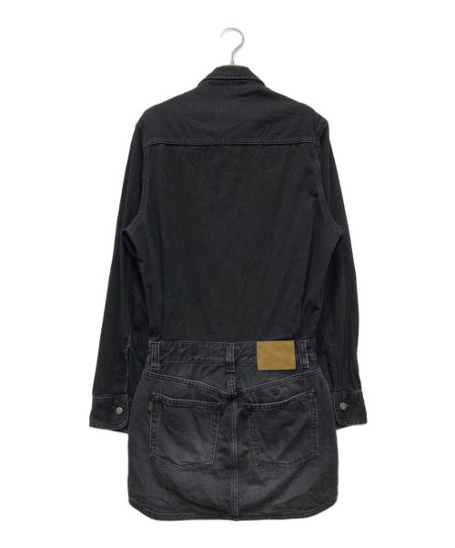 haikure（ハイクル）HAIKURE (ハイクル) デニムワンピース  TAMU MID BLACK ブラック サイズ:Sの古着・服飾アイテム