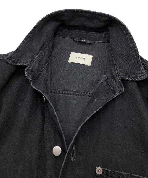 haikure（ハイクル）HAIKURE (ハイクル) デニムワンピース  TAMU MID BLACK ブラック サイズ:Sの古着・服飾アイテム