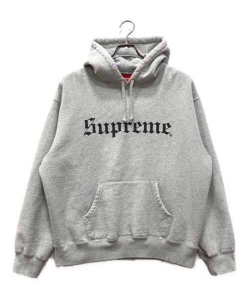 SUPREME（シュプリーム）Supreme (シュプリーム) Washed Old English Hooded Sweatshirt グレー サイズ:Mの古着・服飾アイテム