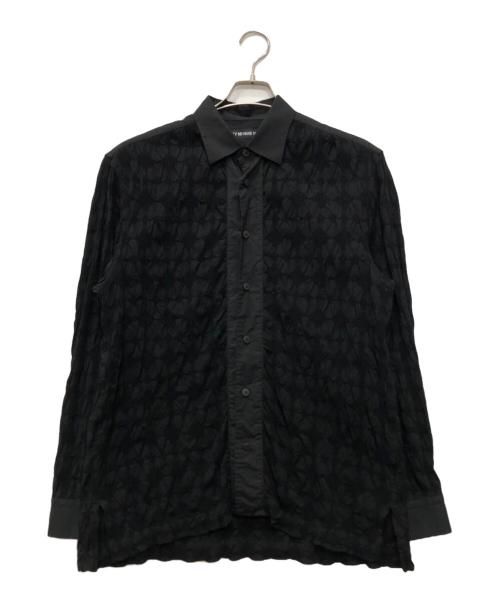 ISSEY MIYAKE MEN（イッセイミヤケメン）ISSEY MIYAKE MEN (イッセイミヤケメン) ダイヤジャガードワッフルシャツ ブラック サイズ:2の古着・服飾アイテム