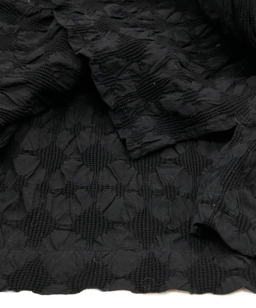 ISSEY MIYAKE MEN（イッセイミヤケメン）ISSEY MIYAKE MEN (イッセイミヤケメン) ダイヤジャガードワッフルシャツ ブラック サイズ:2の古着・服飾アイテム