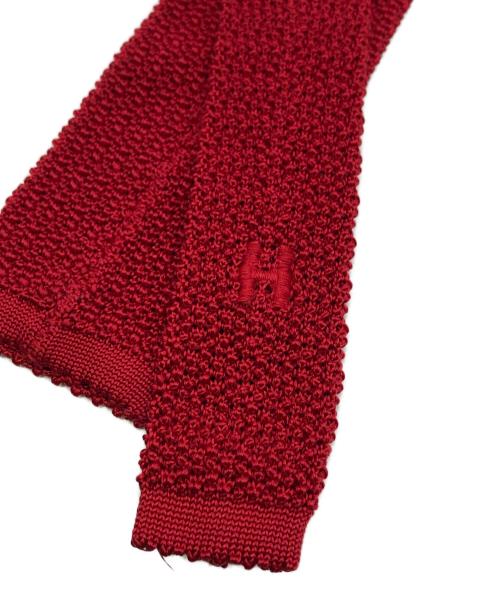 HERMES（エルメス）HERMES (エルメス) ニットタイ レッド サイズ:下記参照の古着・服飾アイテム