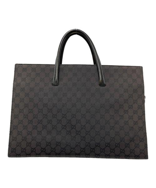 GUCCI（グッチ）GUCCI (グッチ) GGキャンバスビジネスバッグ ブラック サイズ:下記参照の古着・服飾アイテム