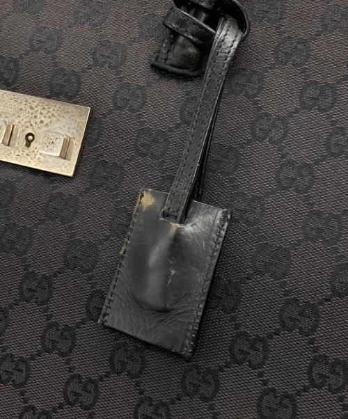 GUCCI（グッチ）GUCCI (グッチ) GGキャンバスビジネスバッグ ブラック サイズ:下記参照の古着・服飾アイテム