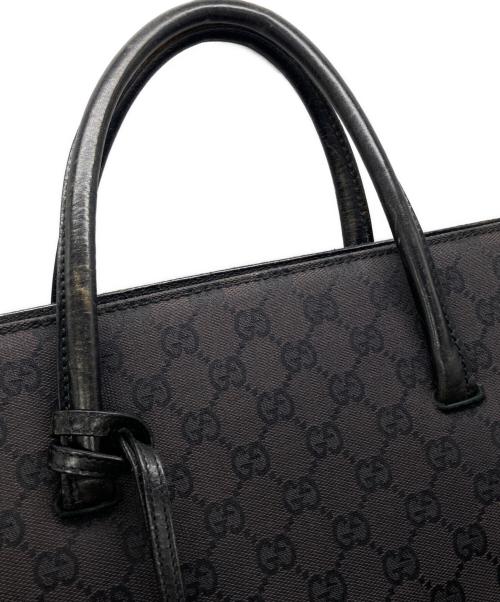 GUCCI（グッチ）GUCCI (グッチ) GGキャンバスビジネスバッグ ブラック サイズ:下記参照の古着・服飾アイテム