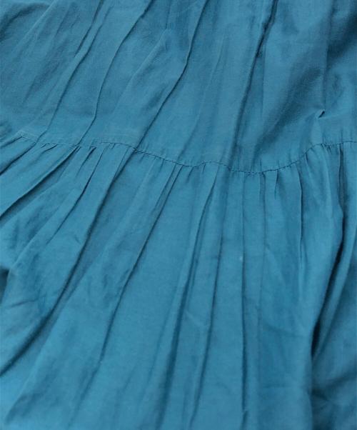merlette（マーレット）merlette (マーレット) ティアードノースリーブワンピース ブルー サイズ:下記参照の古着・服飾アイテム