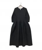 CFCLシーエフシーエル）の古着「POTTERY LONG PUFF SLEEVE DRESS」｜ブラック