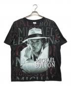 90'S Michael Bolton90年代マイケルボルトン）の古着「オールオーバープリント ツアーTシャツ」｜ブラック