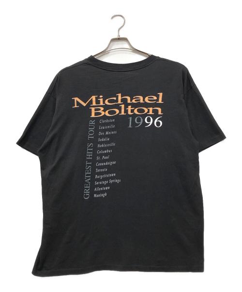 90'S Michael Bolton（90年代マイケルボルトン）90'S Michael Bolton (90年代マイケルボルトン) オールオーバープリント ツアーTシャツ ブラック サイズ:XLの古着・服飾アイテム