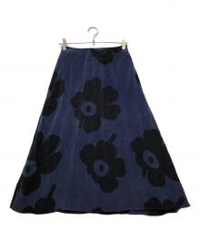 marimekko（マリメッコ）の古着「Maidis Juhlaunikko ウニッコスカート」｜ネイビー