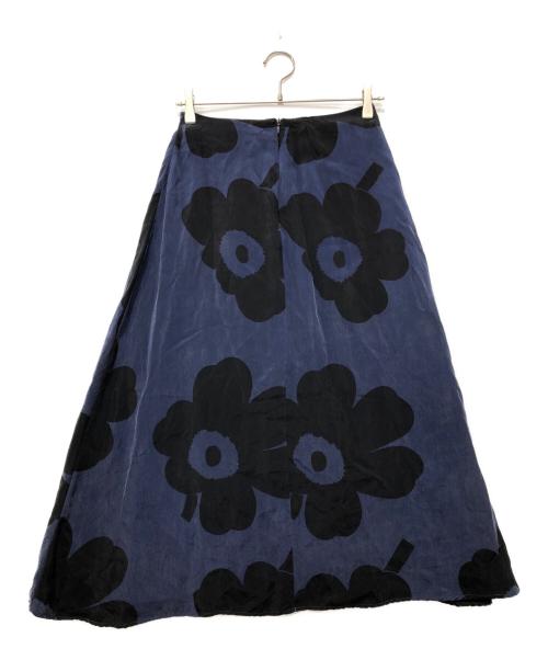 marimekko（マリメッコ）marimekko (マリメッコ) Maidis Juhlaunikko ウニッコスカート ネイビー サイズ:36の古着・服飾アイテム