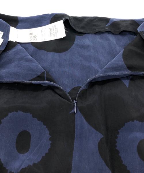 marimekko（マリメッコ）marimekko (マリメッコ) Maidis Juhlaunikko ウニッコスカート ネイビー サイズ:36の古着・服飾アイテム