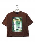 KOLORカラー）の古着「UFO Tシャツ」｜ブラウン