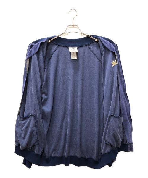 adidas（アディダス）adidas (アディダス) ベロアトラックジャケット ネイビー サイズ:SIZE XXLの古着・服飾アイテム