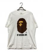A BATHING APEアベイシングエイプ）の古着「エイププリントTシャツ」｜ホワイト