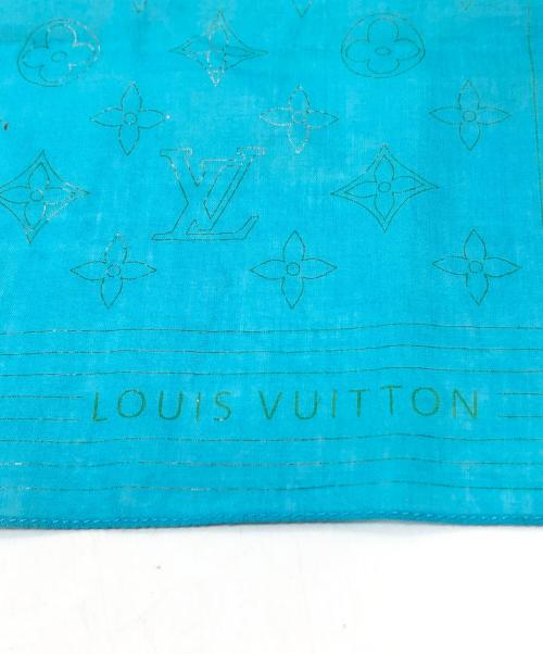 LOUIS VUITTON（ルイ ヴィトン）LOUIS VUITTON (ルイ ヴィトン) モノグラムコットンチーフ ブルー サイズ:下記参照の古着・服飾アイテム