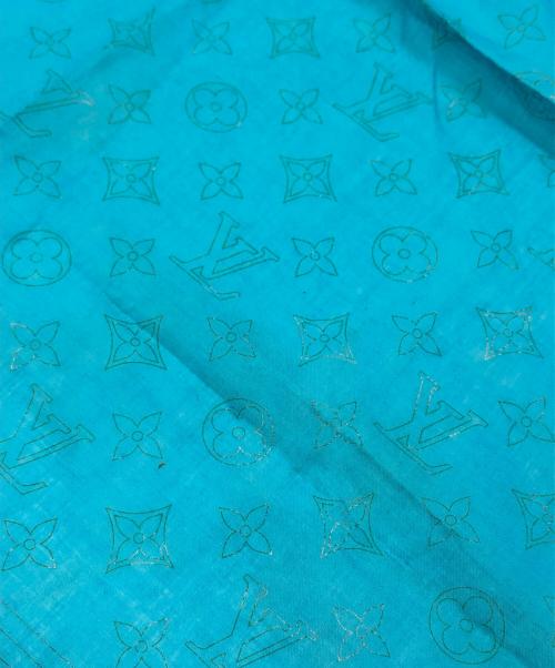 LOUIS VUITTON（ルイ ヴィトン）LOUIS VUITTON (ルイ ヴィトン) モノグラムコットンチーフ ブルー サイズ:下記参照の古着・服飾アイテム