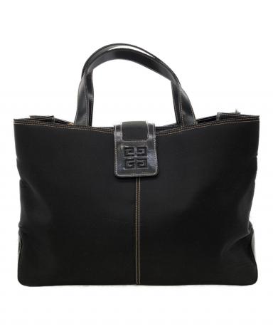 中古・古着通販】GIVENCHY (ジバンシィ) 4Gロゴ ハンドバッグ ブラック