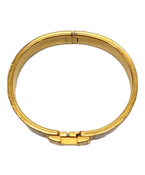 HERMES（エルメス）HERMES (エルメス) クリックH ブレスレット ゴールド×ホワイト サイズ:下記参照の古着・服飾アイテム