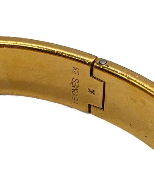 HERMES（エルメス）HERMES (エルメス) クリックH ブレスレット ゴールド×ホワイト サイズ:下記参照の古着・服飾アイテム
