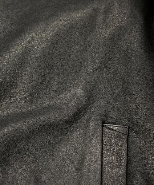 SALUTE HELM（サルートヘルム）SALUTE HELM (サルートヘルム) レザーコーチジャケット ブラック サイズ:48の古着・服飾アイテム