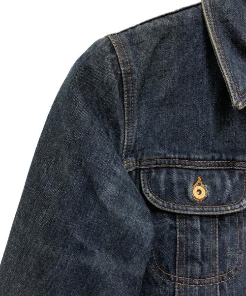 DOLCE & GABBANA（ドルチェ＆ガッバーナ）DOLCE & GABBANA (ドルチェ＆ガッバーナ) レオパードライナーデニムジャケット インディゴ サイズ:XSの古着・服飾アイテム