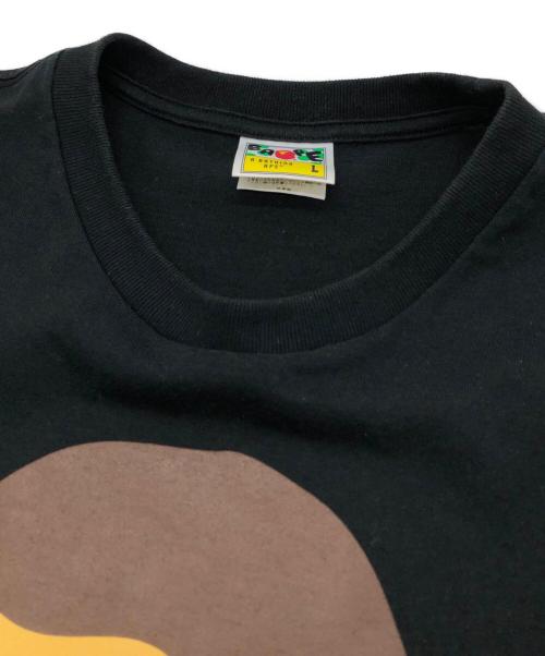A BATHING APE（アベイシングエイプ）A BATHING APE (アベイシングエイプ) エイププリントTシャツ ブラック サイズ:Lの古着・服飾アイテム
