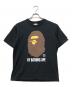 A BATHING APE（アベイシングエイプ）の古着「エイププリントTシャツ」｜ブラック
