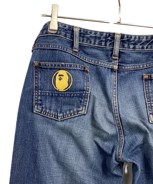 A BATHING APE（アベイシングエイプ）A BATHING APE (アベイシングエイプ) デニムパンツ インディゴ サイズ:Sの古着・服飾アイテム