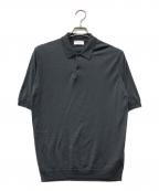JOHN SMEDLEY×UNITED ARROWSジョンスメドレー×ユナイテッドアローズ）の古着「ニットポロシャツ」｜グレー