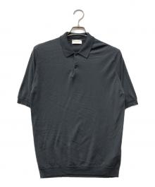 JOHN SMEDLEY×UNITED ARROWS（ジョンスメドレー×ユナイテッドアローズ）の古着「ニットポロシャツ」｜グレー