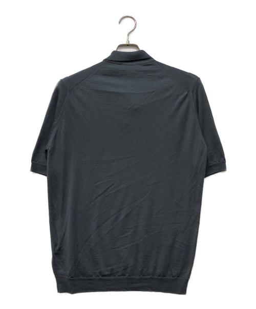 JOHN SMEDLEY（ジョンスメドレー）JOHN SMEDLEY (ジョンスメドレー) UNITED ARROWS (ユナイテッドアローズ) ニットポロシャツ グレー サイズ:Mの古着・服飾アイテム