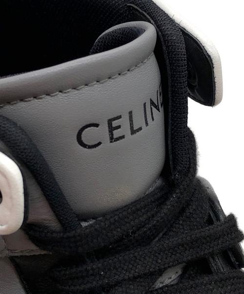 CELINE（セリーヌ）CELINE (セリーヌ) ベルクロストラップハイカットスニーカー グレー サイズ:42の古着・服飾アイテム