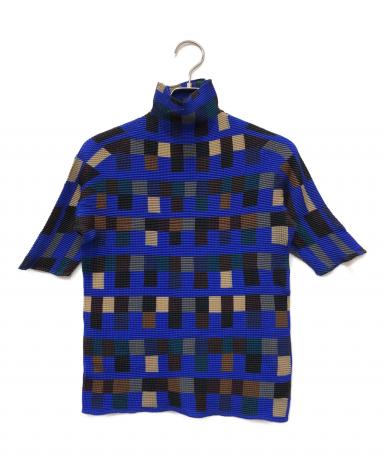 中古・古着通販】PLEATS PLEASE (プリーツプリーズ) 総柄ハイネック