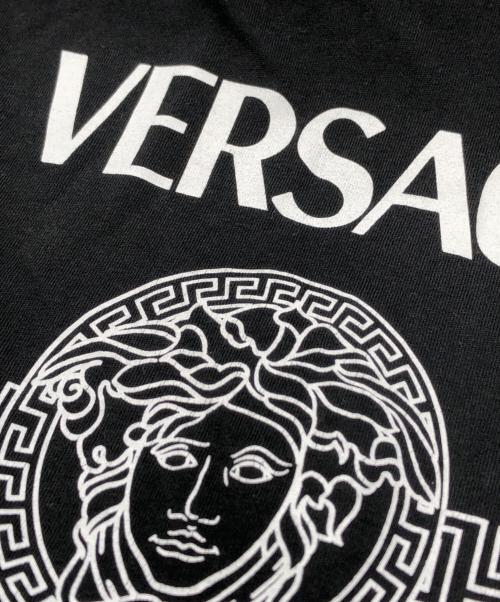 VERSACE（ヴェルサーチェ）VERSACE (ヴェルサーチェ) メデューサロゴTシャツ ブラック サイズ:XSの古着・服飾アイテム