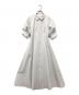Her lip to（ハーリップトゥ）の古着「Volume Sleeve Stripe Dress」｜ホワイト