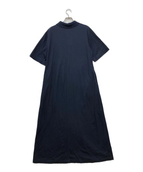 ebure（エブール）ebure (エブール) クロシェパーツカノコ ワンピース ネイビー サイズ:36の古着・服飾アイテム