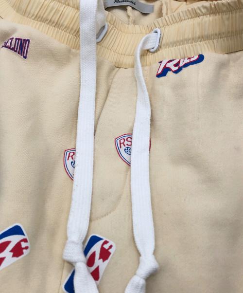 RUSSELUNO（ラッセルノ）RUSSELUNO (ラッセルノ) LOGO PATTERN WIDE PANTS アイボリー サイズ:7の古着・服飾アイテム