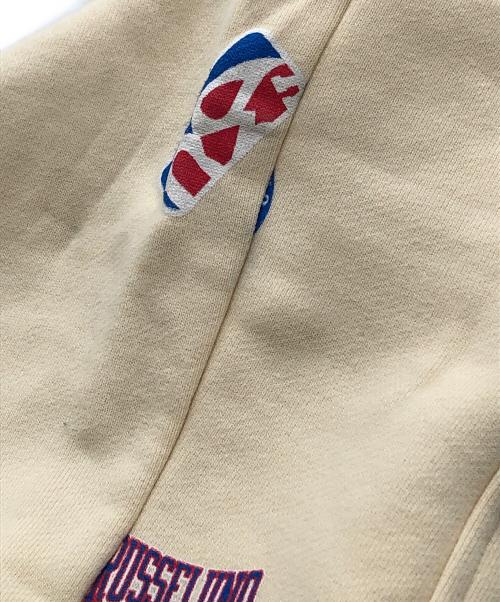 RUSSELUNO（ラッセルノ）RUSSELUNO (ラッセルノ) LOGO PATTERN WIDE PANTS アイボリー サイズ:7の古着・服飾アイテム