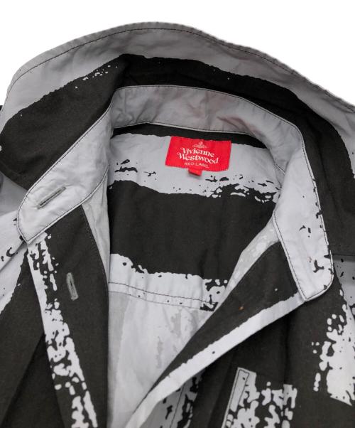 Vivienne Westwood RED LABEL（ヴィヴィアンウエストウッドレッドレーベル）Vivienne Westwood RED LABEL (ヴィヴィアンウエストウッドレッドレーベル) ストライプオーバーサイズシャツ グレー サイズ:00の古着・服飾アイテム