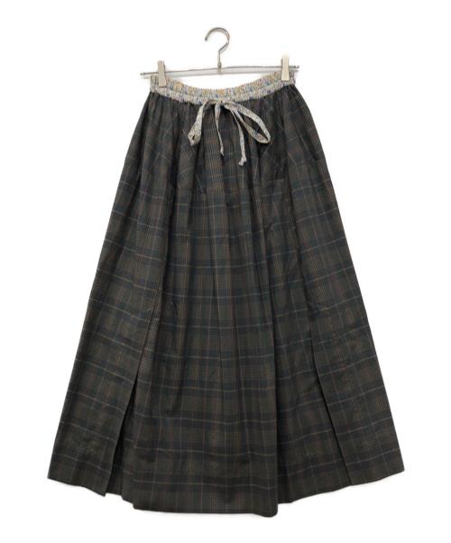 Vivienne Westwood RED LABEL（ヴィヴィアンウエストウッドレッドレーベル）Vivienne Westwood RED LABEL (ヴィヴィアンウエストウッドレッドレーベル) 変形チェックスカート ブラウン サイズ:00 未使用品の古着・服飾アイテム
