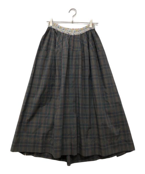 Vivienne Westwood RED LABEL（ヴィヴィアンウエストウッドレッドレーベル）Vivienne Westwood RED LABEL (ヴィヴィアンウエストウッドレッドレーベル) 変形チェックスカート ブラウン サイズ:00 未使用品の古着・服飾アイテム
