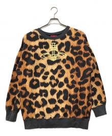 Vivienne Westwood RED LABEL（ヴィヴィアンウエストウッドレッドレーベル）の古着「オーブプリントジャガースウェット」｜ベージュ