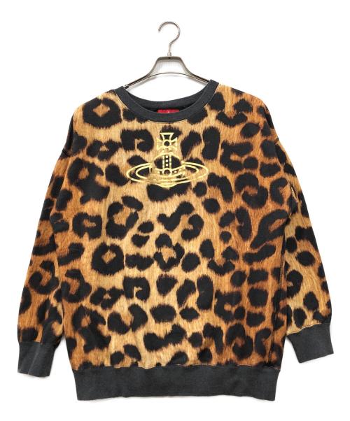 Vivienne Westwood RED LABEL（ヴィヴィアンウエストウッドレッドレーベル）Vivienne Westwood RED LABEL (ヴィヴィアンウエストウッドレッドレーベル) オーブプリントジャガースウェット ベージュ サイズ:00の古着・服飾アイテム