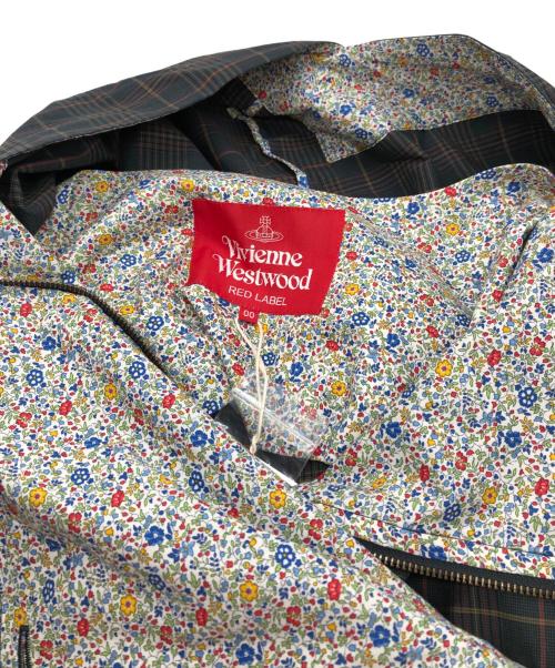 Vivienne Westwood RED LABEL（ヴィヴィアンウエストウッドレッドレーベル）Vivienne Westwood RED LABEL (ヴィヴィアンウエストウッドレッドレーベル) チェックフーデットジャケット グリーン サイズ:00の古着・服飾アイテム