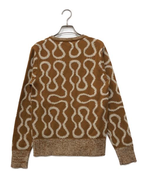 Vivienne Westwood（ヴィヴィアンウエストウッド）Vivienne Westwood (ヴィヴィアンウエストウッド) コットンリネンオーブ刺繍ニット ベージュ サイズ:Sの古着・服飾アイテム
