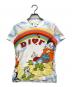 Christian Dior（クリスチャン ディオール）の古着「レインボーカートゥーンプリントTシャツ」｜ホワイト×マルチカラー